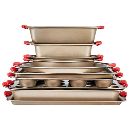 QT026 - 10-Piece Carbon Steel Baking Set, Non-Stick, 450℉ Heat Resistant