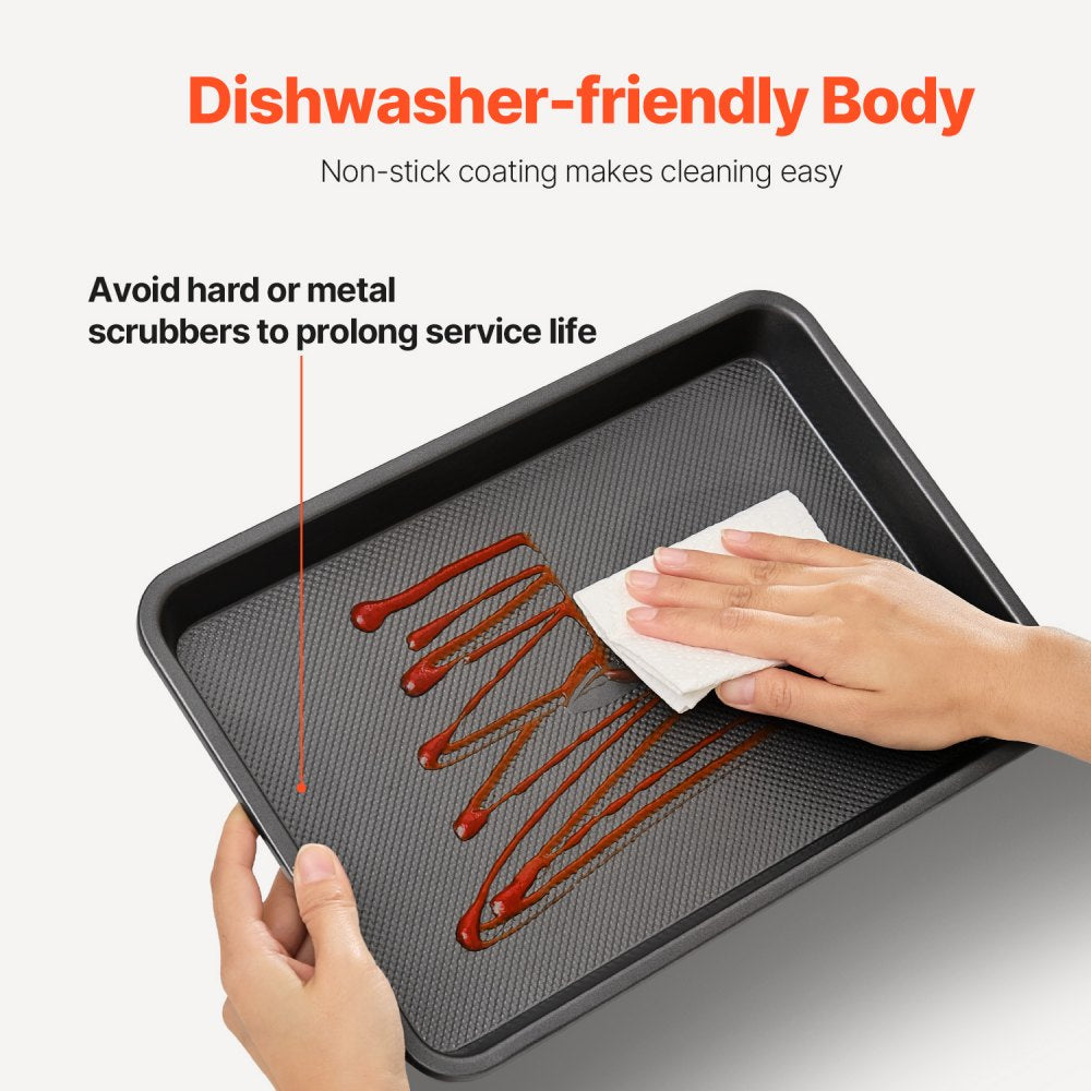 Q8112 - 3-Piece Carbon Steel Bakeware Set for Perfect Baking