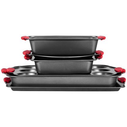 QT025-6 - 6-Piece Non-Stick Carbon Steel Bakeware Set for All Baking Needs