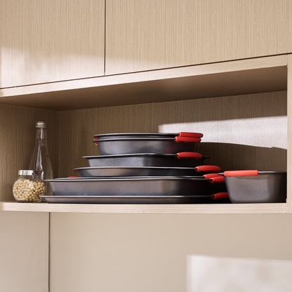 QT025-8 - 8-Piece Non-Stick Carbon Steel Bakeware Set for All Baking Needs