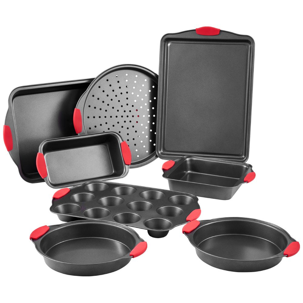 QT025-8 - 8-Piece Non-Stick Carbon Steel Bakeware Set for All Baking Needs