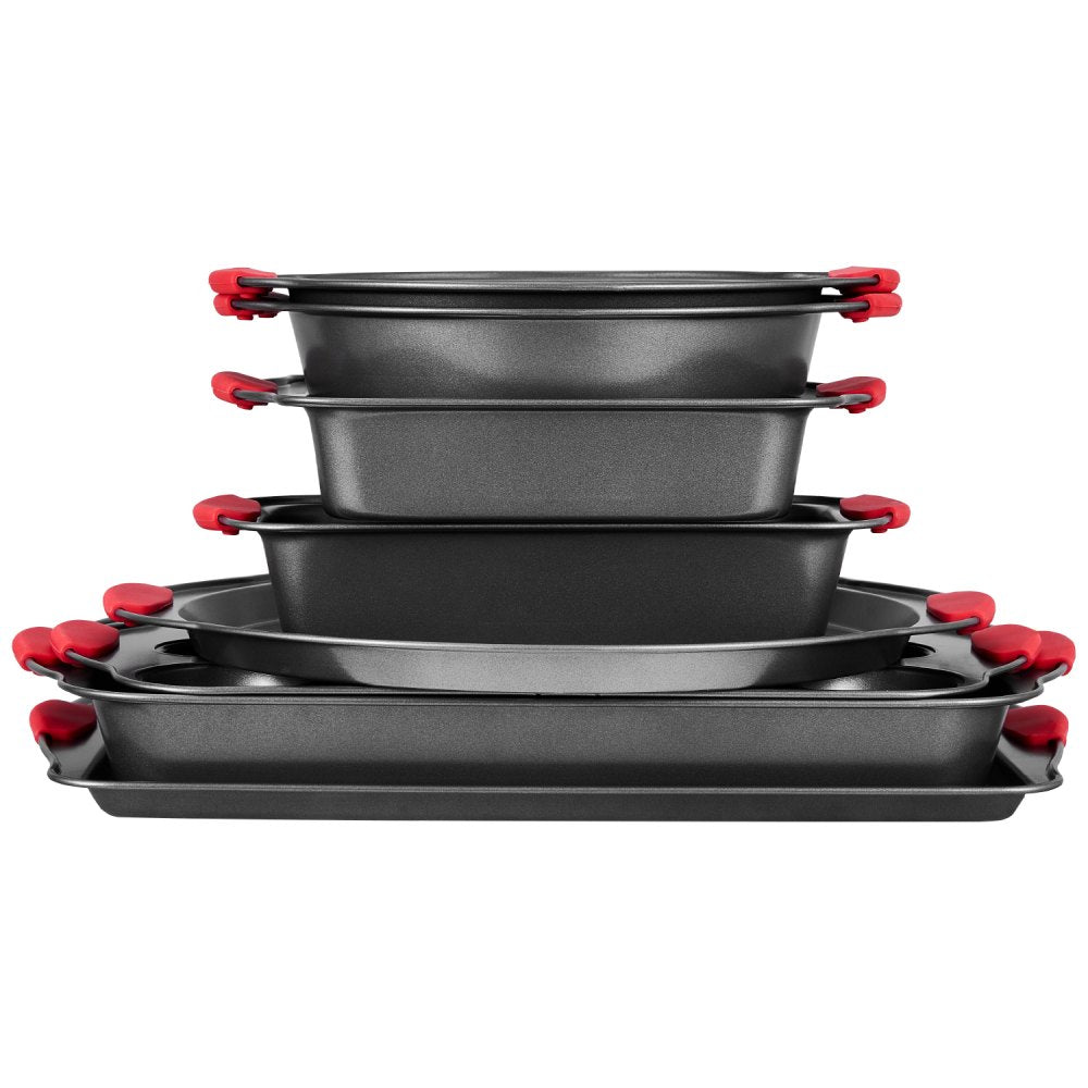 QT025-8 - 8-Piece Non-Stick Carbon Steel Bakeware Set for All Baking Needs