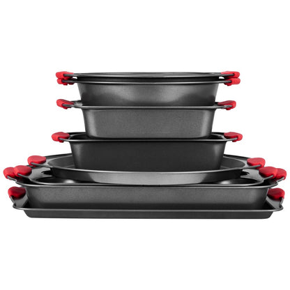 QT025-8 - 8-Piece Non-Stick Carbon Steel Bakeware Set for All Baking Needs