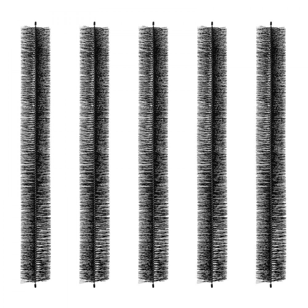 0809-5 - 15 Feet Gutter Brush, 4.33" Diameter for Leaf Protection
