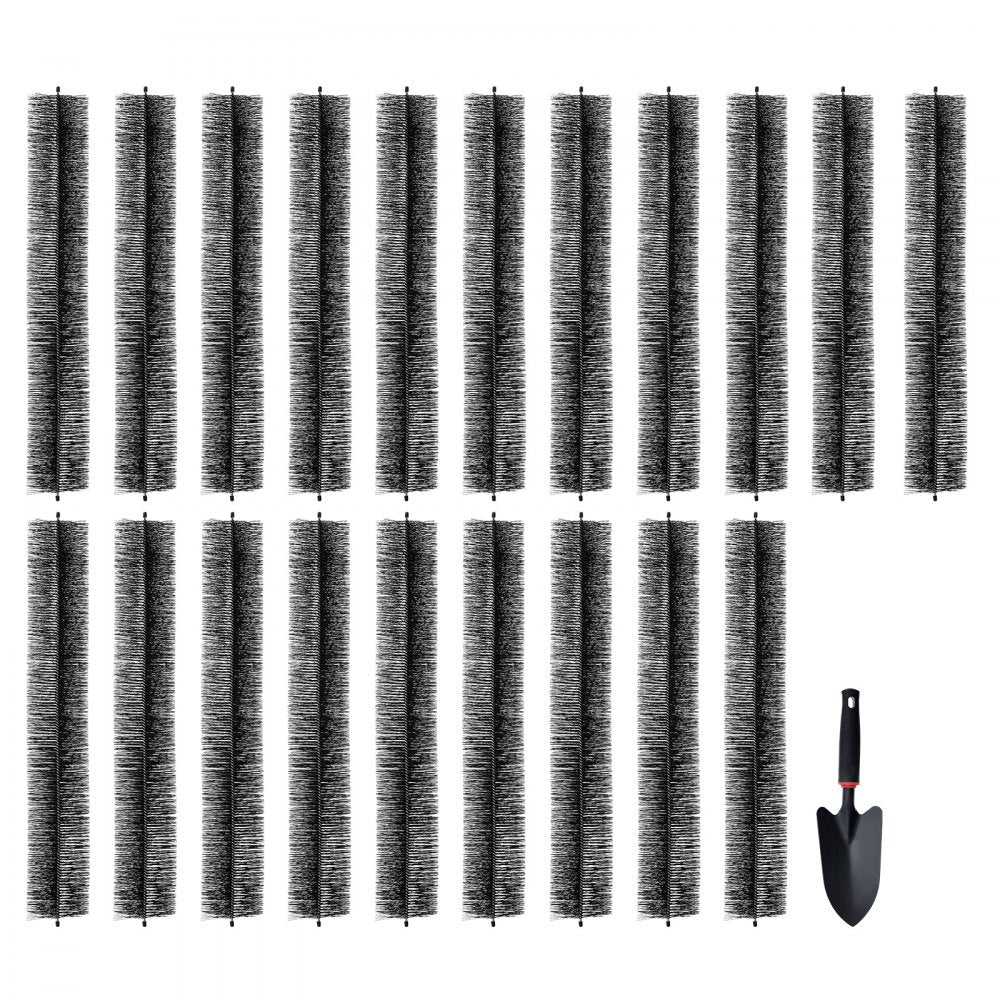 0810-20 - VEVOR 60ft Gutter Brush, 5.25" Diameter Leaf and Bird Guard