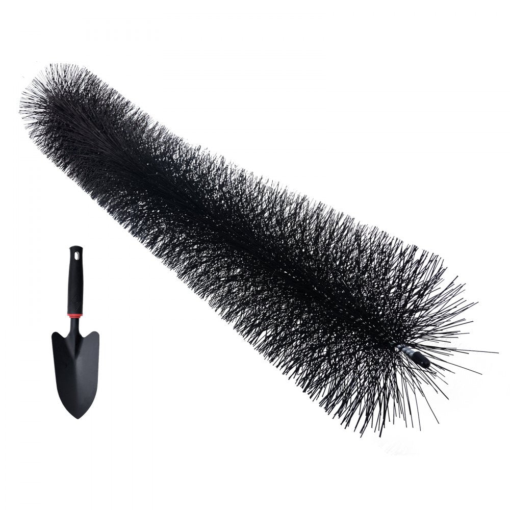 0810-20 - VEVOR 60ft Gutter Brush, 5.25" Diameter Leaf and Bird Guard