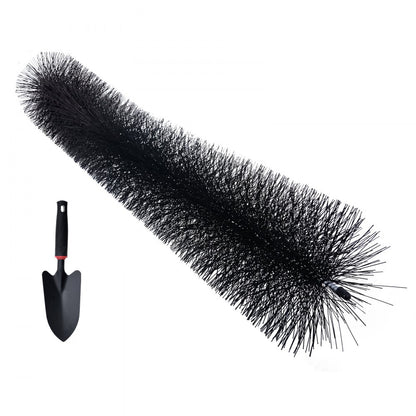 0810-20 - VEVOR 60ft Gutter Brush, 5.25" Diameter Leaf and Bird Guard