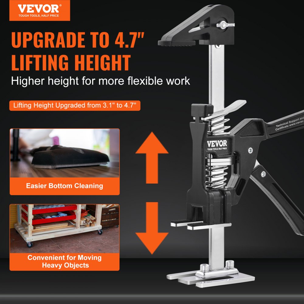 HJ-T120 - Lightweight 4.7" Labor Jack for Easy Lifting (200 lbs Capacity)