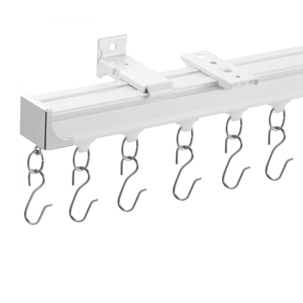 SZ-101A - Room Divider Ceiling Curtain Track Set 8.9 FT with Easy Install Hooks