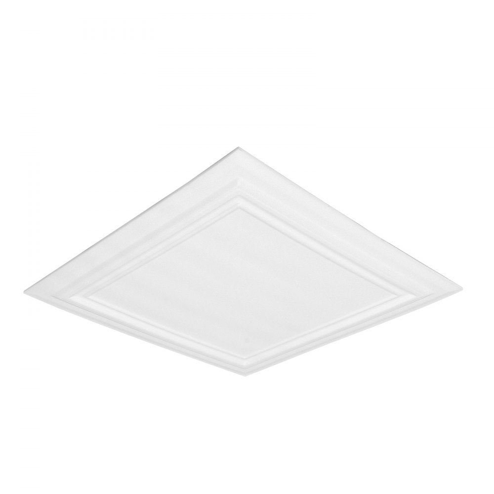 JQ-01 - Waterproof 20x20in Ceiling Tiles, Easy DIY Installation, Paintable Finish