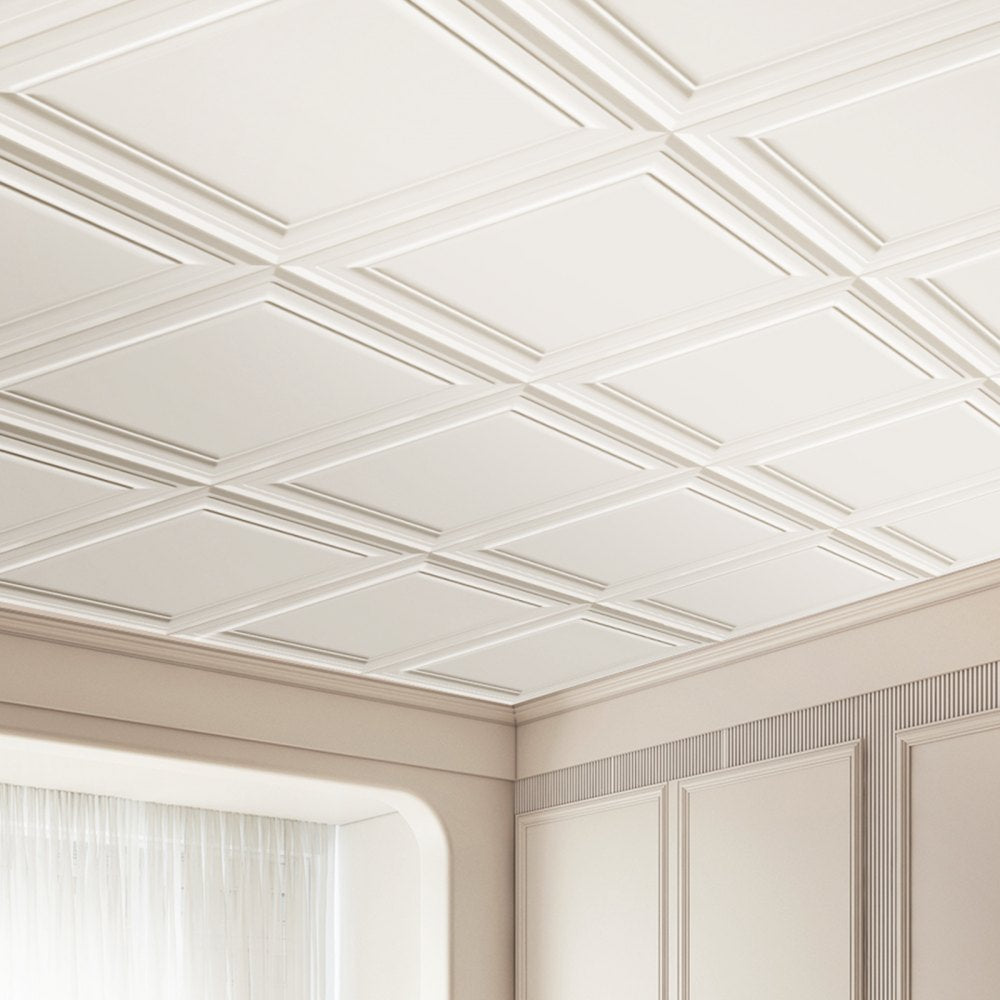 JQ-02 - Waterproof 20x20" Ceiling Tiles, Easy Install, Customizable Design