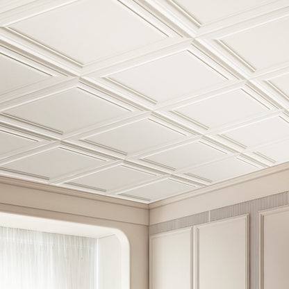 JQ-02 - Waterproof 20x20" Ceiling Tiles, Easy Install, Customizable Design