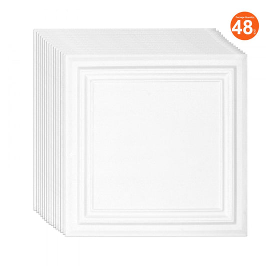 JQ-02 - Waterproof 20x20" Ceiling Tiles, Easy Install, Customizable Design