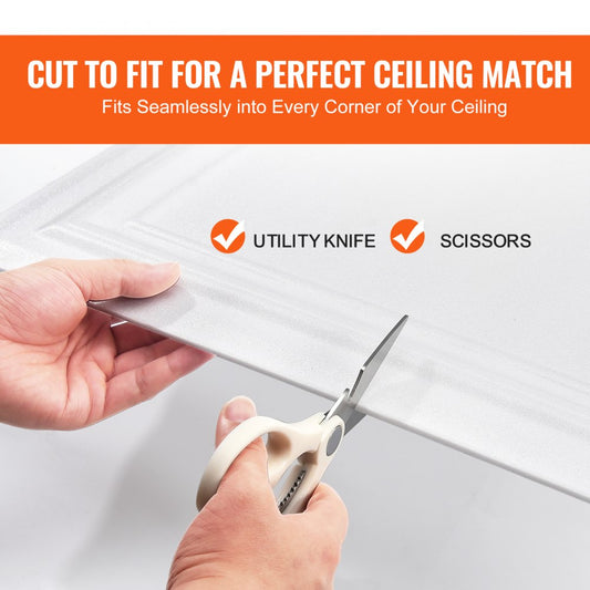 JQ-03 - Waterproof 20x20" Ceiling Tiles - Easy Install & Customizable Design