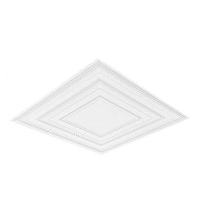 DH-01 - Waterproof 24x24 PVC Ceiling Tiles, Easy Install & Paintable Design