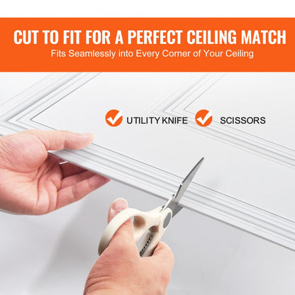 DH-02 - Waterproof 24x24" PVC Ceiling Tiles, Paintable & Easy Install