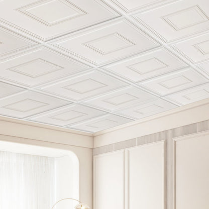 DH-02 - Waterproof 24x24" PVC Ceiling Tiles, Paintable & Easy Install