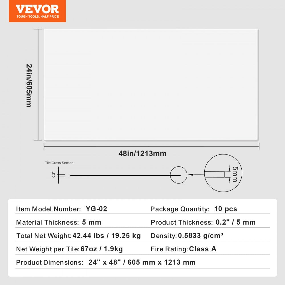 YG-02 - Waterproof 24x48” PVC Ceiling Tiles for Custom Home Design