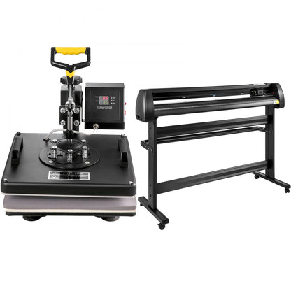 53 Inch - 6 in 1 Heat Press & Vinyl Cutter Set for Custom Designs