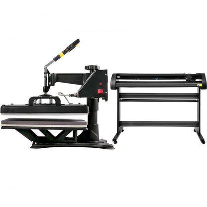 53 Inch - 6 in 1 Heat Press & Vinyl Cutter Set for Custom Designs