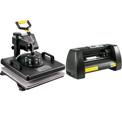 14 Inch - Vinyl Cutter & Heat Press for Custom Graphics Transfers