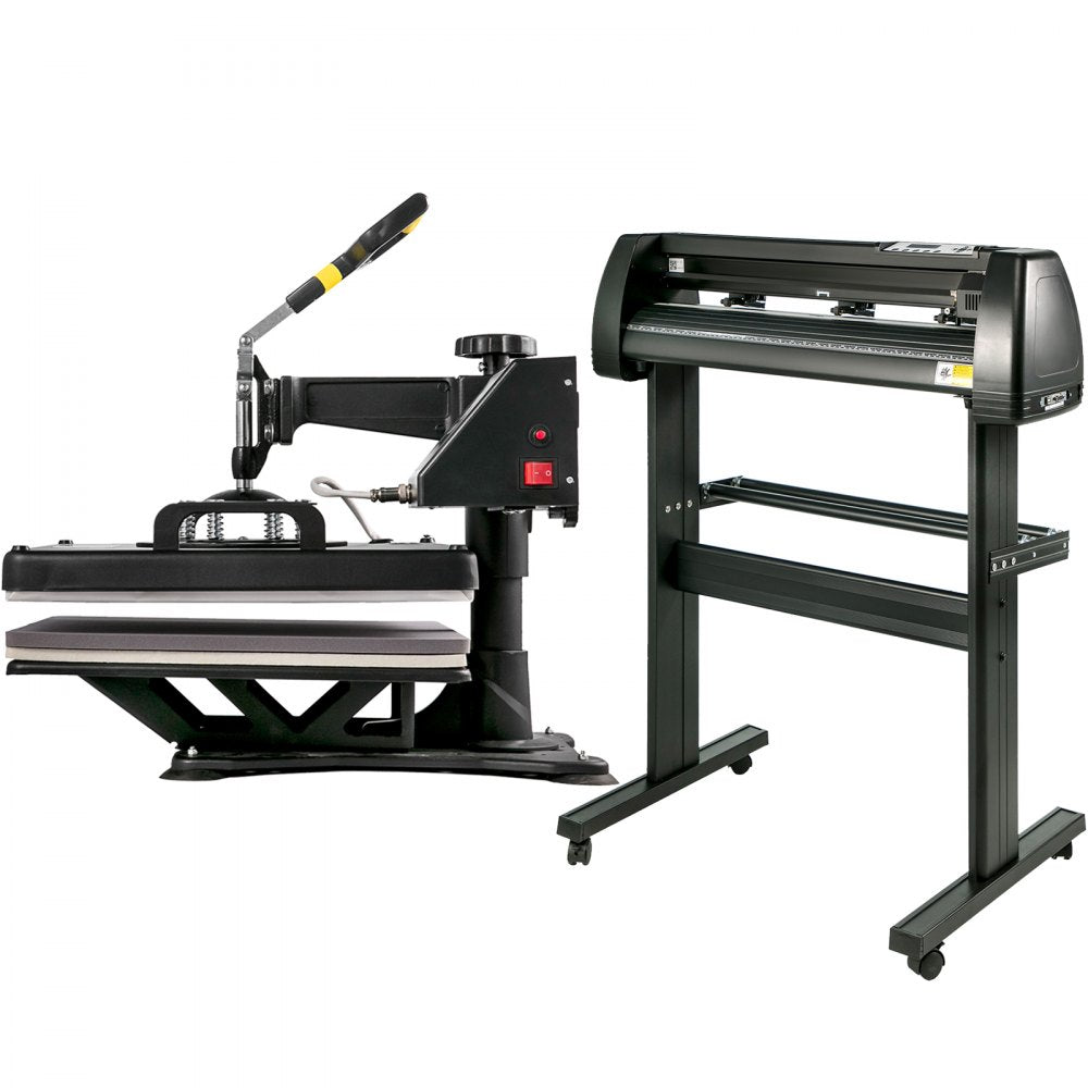 28 Inch - 15"x15" 6-in-1 Heat Press & Vinyl Cutter Combo