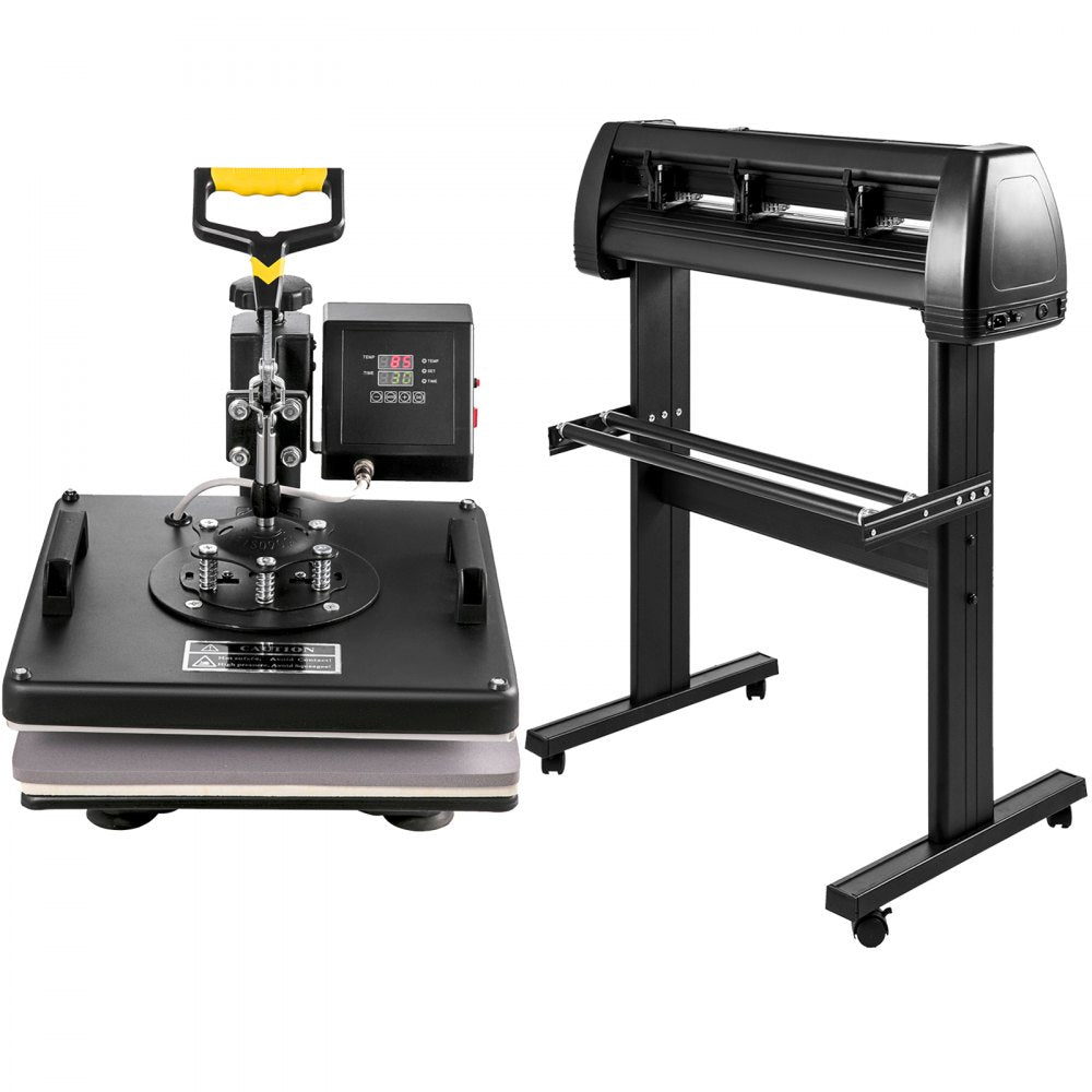 28 Inch - 15"x15" 6-in-1 Heat Press & Vinyl Cutter Combo