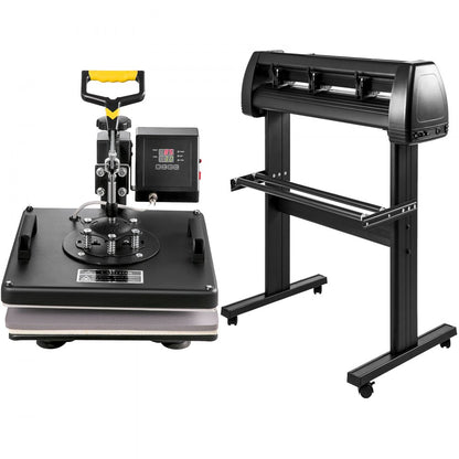 28 Inch - 15"x15" 6-in-1 Heat Press & Vinyl Cutter Combo