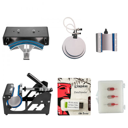 28 Inch - 15"x15" 6-in-1 Heat Press & Vinyl Cutter Combo