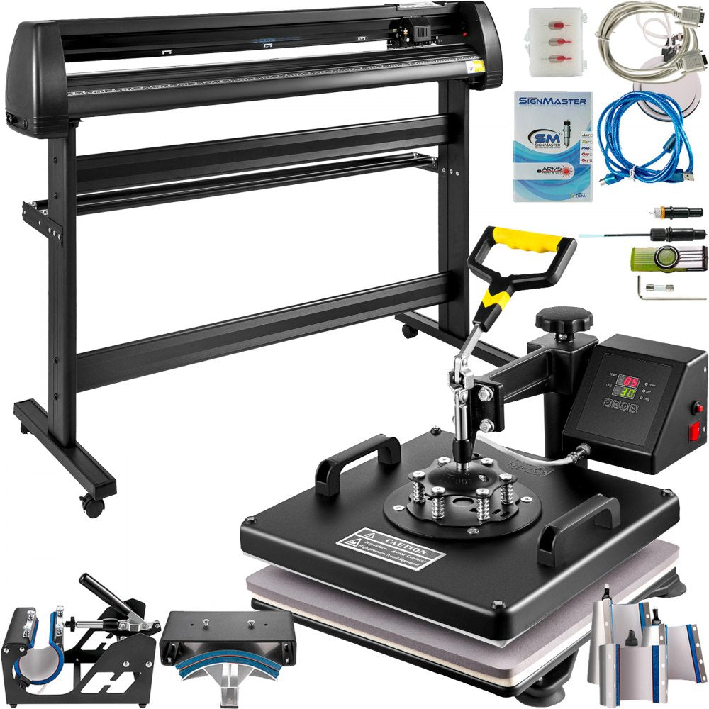 010253595920 - 15" x 15" 8-in-1 Heat Press & Vinyl Cutter Kit