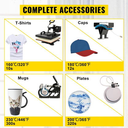 15" x 15" Heat Press & 53" Vinyl Cutter - Professional Printing & Cutting Kit