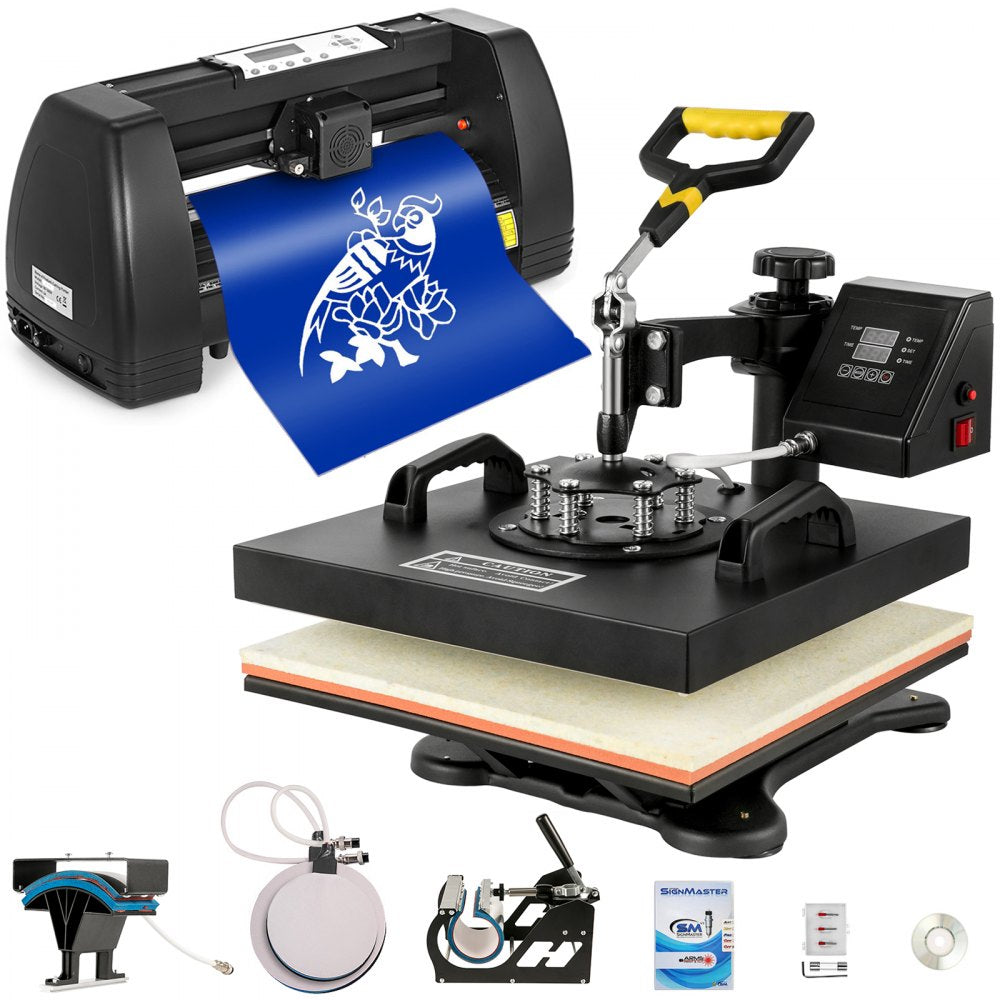 SKU: 15" x 15" Heat Press & 14" Vinyl Cutter - Vinyl Cutter & Heat Press Kit