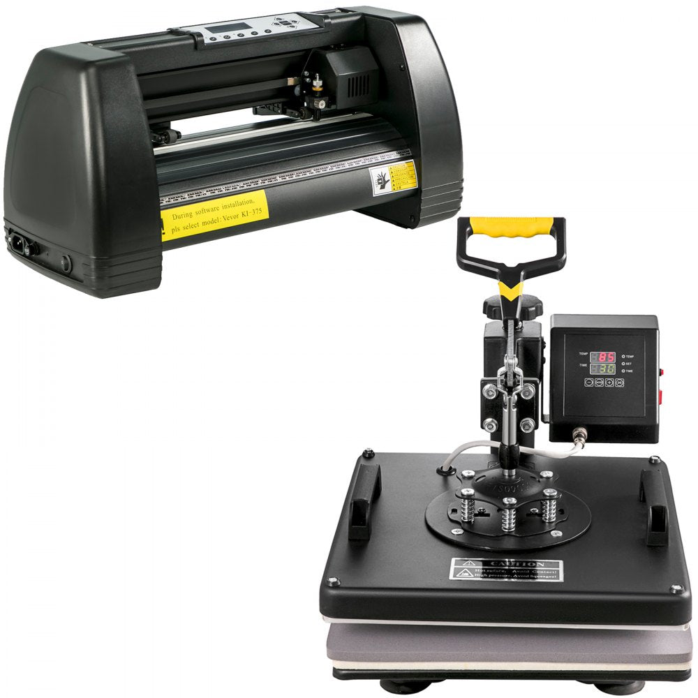 SKU: 15" x 15" Heat Press & 14" Vinyl Cutter - Vinyl Cutter & Heat Press Kit