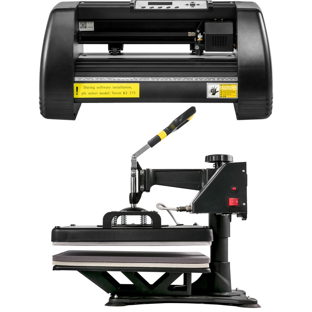 SKU: 15" x 15" Heat Press & 14" Vinyl Cutter - Vinyl Cutter & Heat Press Kit