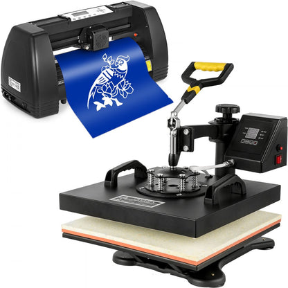 SKU: 15" x 15" Heat Press & 14" Vinyl Cutter - Vinyl Cutter & Heat Press Kit