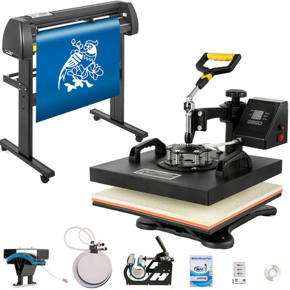 SKU: 15" x 15" Heat Press & 28" Vinyl Cutter - 28" Vinyl Cutter & 15" Heat Press Set