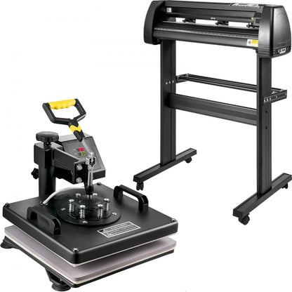 SKU: 15" x 15" Heat Press & 28" Vinyl Cutter - 28" Vinyl Cutter & 15" Heat Press Set