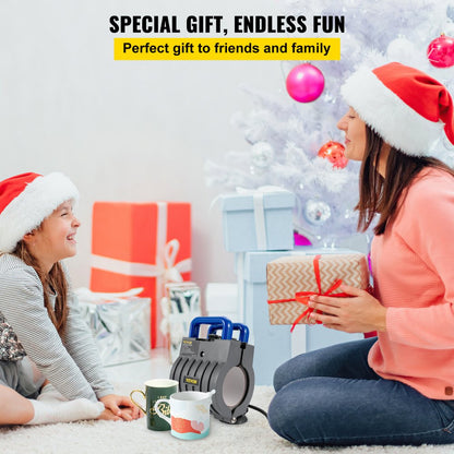 PM80KB - Versatile Mug Press Attachment for Custom Designs, 3.3in Diameter