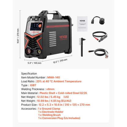 MMA-140 - 4-in-1 Welding Machine for DIY & Outdoor Repairs