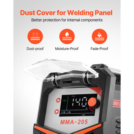 MMA-205 - 2-in-1 TIG/MMA Welder with LED Display, 15.2 lbs