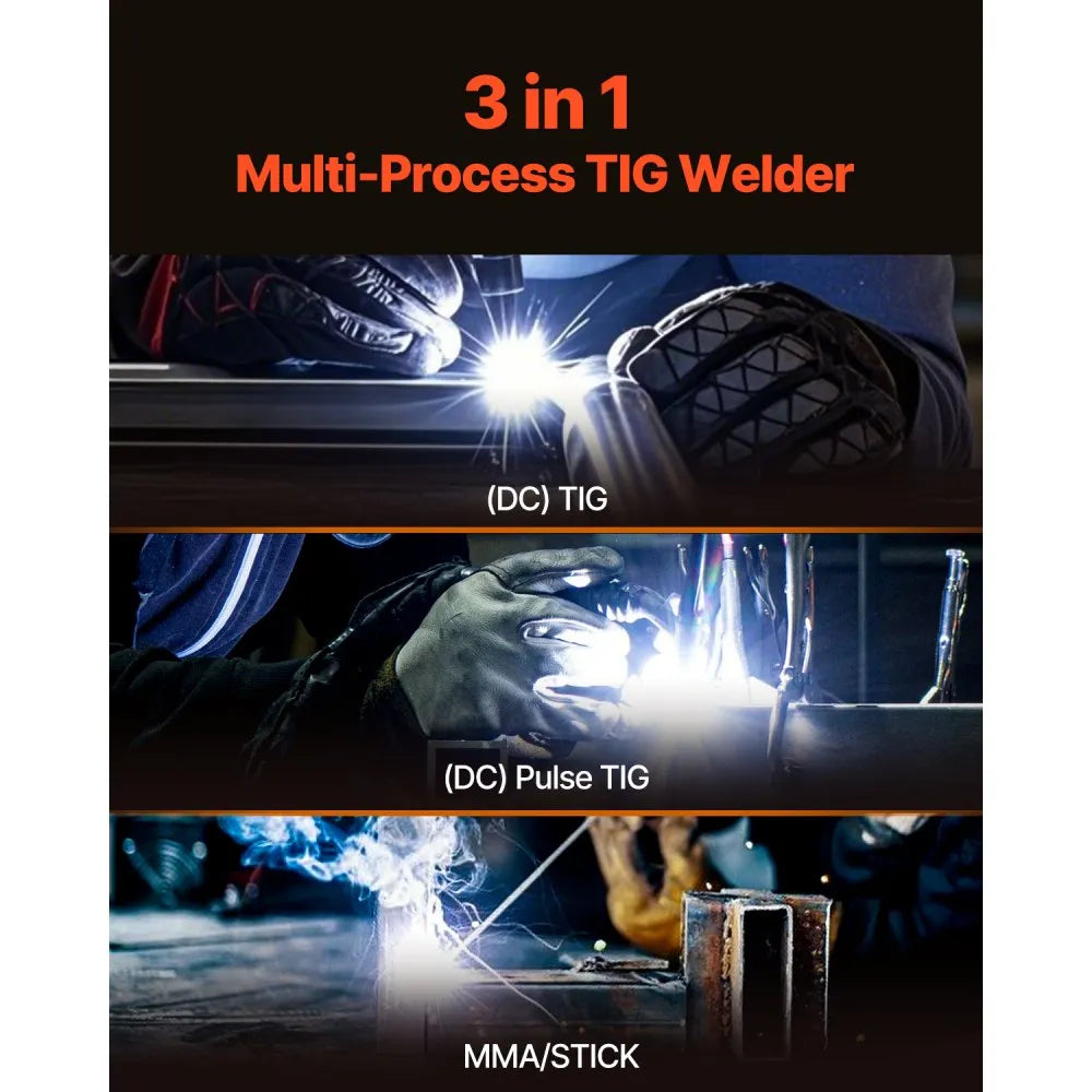 TIG/MMA 205 - 3-in-1 Lightweight TIG Welder with LED Display
