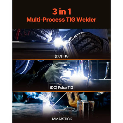 TIG/MMA 205 - 3-in-1 Lightweight TIG Welder with LED Display