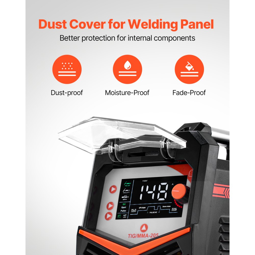 TIG/MMA 205 - 3-in-1 Lightweight TIG Welder with LED Display