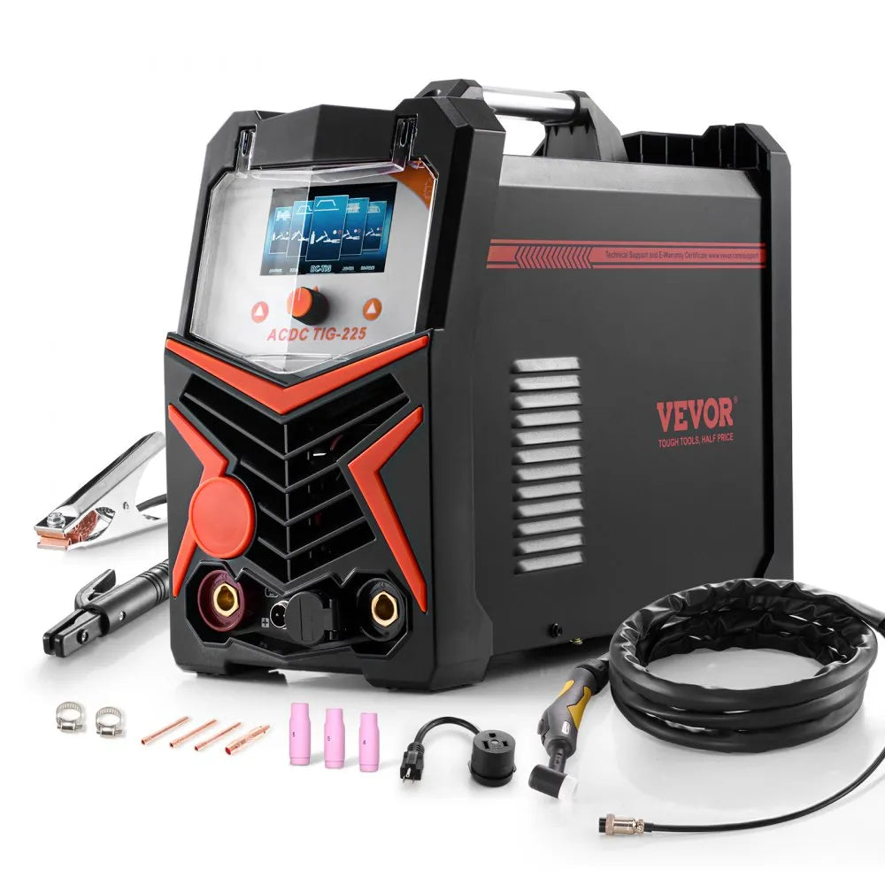 ACDC TIG-225 - 6-in-1 Multifunctional TIG Welder for Aluminum & Steel