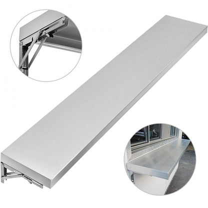 010205197790 - 70.8" Stainless Steel Concession Shelf for Food Trailers