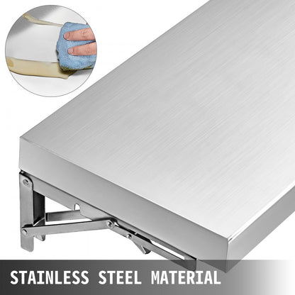010205197790 - 70.8" Stainless Steel Concession Shelf for Food Trailers