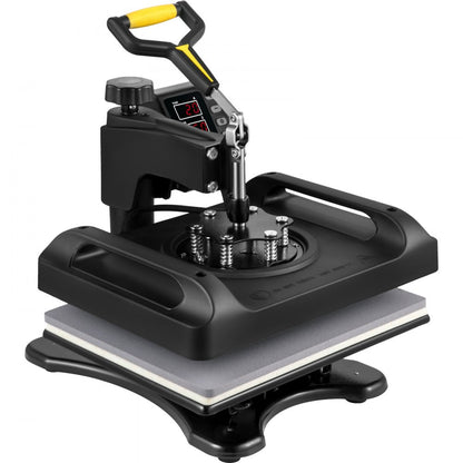 010470083696 - VEVOR 12x15 Heat Press with Dual-Layer Insulation & Accessories