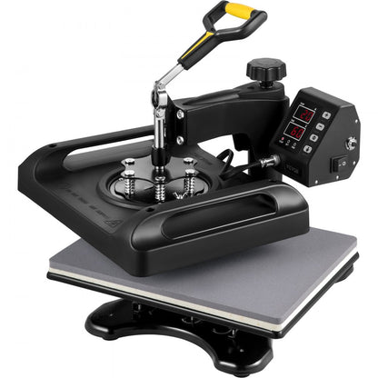 010470083696 - VEVOR 12x15 Heat Press with Dual-Layer Insulation & Accessories