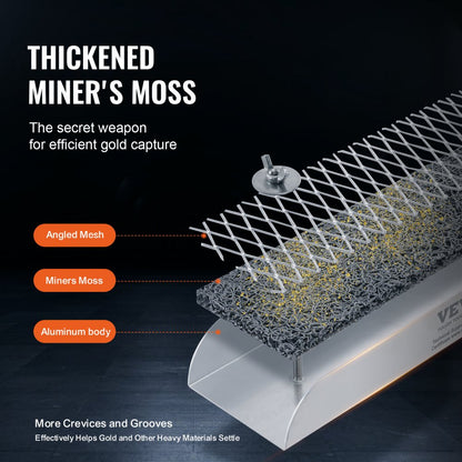 SL-12T - Compact 12" Aluminum Mini Sluice Box Gold Mining Kit