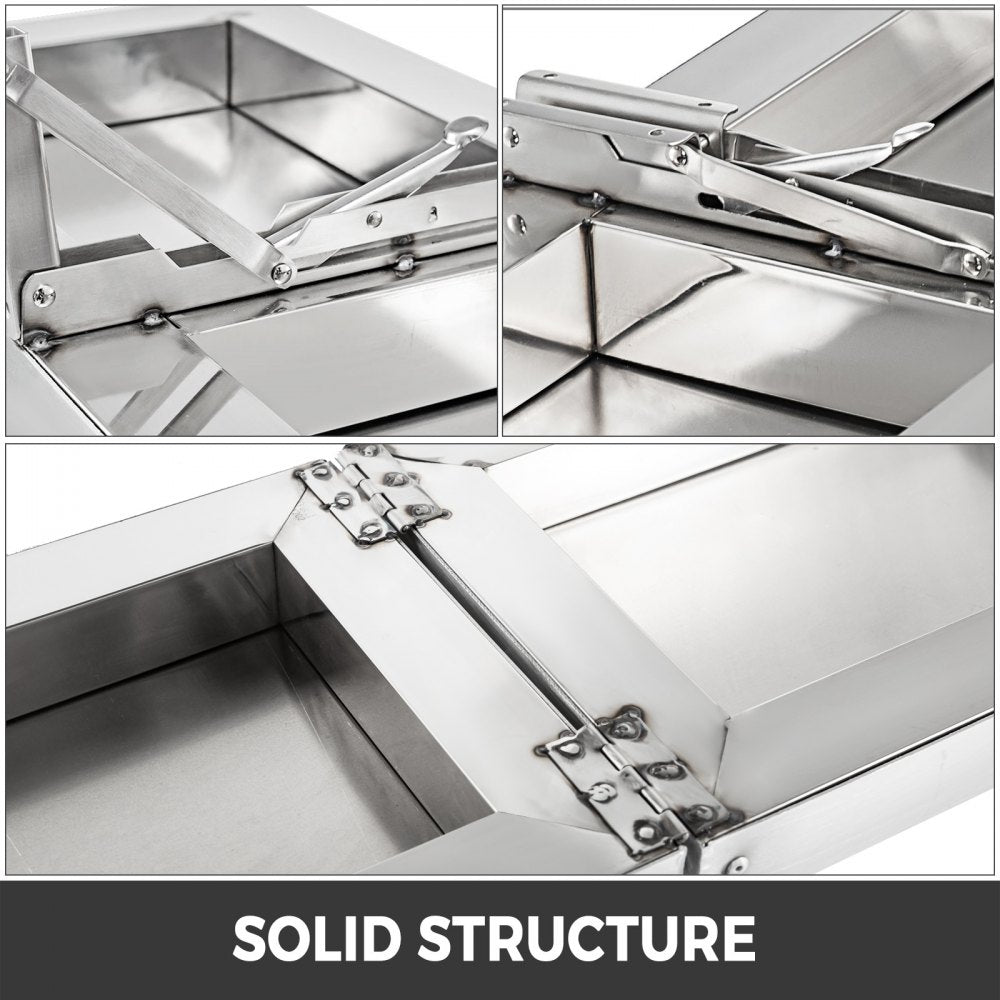 010523281494 - 96" Stainless Steel Folding Shelf for Concession Stands